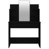 Dressing Table with Mirror Black - Elegant Bedroom Furniture