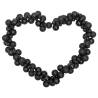 Black Christmas Balls Garland 175 cm - Shatterproof & Festive