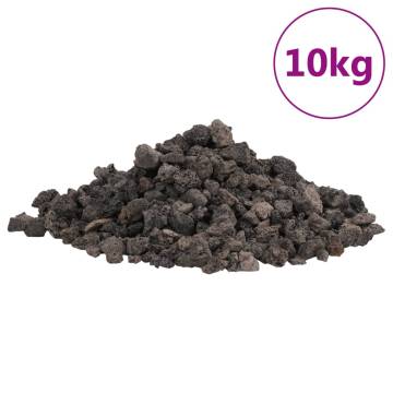 Volcanic Rocks 10 kg Black 1-2 cm for Aquariums & Gardens