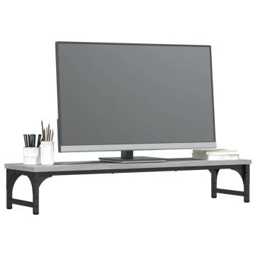 Monitor Stand Grey Sonoma - Ergonomic & Stylish | HipoMarket