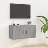 Wall Mounted TV Cabinet Grey Sonoma 80x34.5x40 cm Colour grey sonoma Quantity in Package 1 Height 40 cm Width 80 cm 