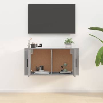 Wall Mounted TV Cabinet Grey Sonoma | Stylish & Practical