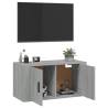 Wall Mounted TV Cabinet Grey Sonoma | Stylish & Practical