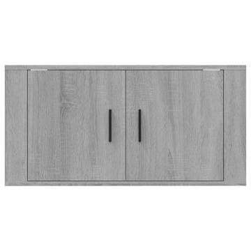 Wall Mounted TV Cabinet Grey Sonoma | Stylish & Practical