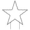 Christmas Star Light Decoration - 115 LEDs, 85 cm | Hipomarket