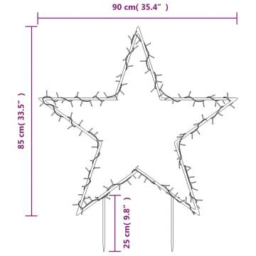 Christmas Star Light Decoration - 115 LEDs, 85 cm | Hipomarket