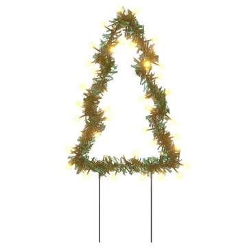 Decorative Christmas Lights with Spikes - 3 pcs Tree 50 LEDs