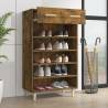 Shoe Cabinet Smoked Oak | 60x35x105 cm | Stylish & Durable