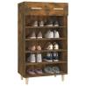 Shoe Cabinet Smoked Oak | 60x35x105 cm | Stylish & Durable