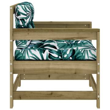 Wooden Garden Chairs with Cushions - 2 pcs - Pine