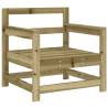 Wooden Garden Chairs with Cushions - 2 pcs - Pine