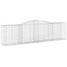 Arched Gabion Basket 400x50x100/120 cm - Galvanised Iron