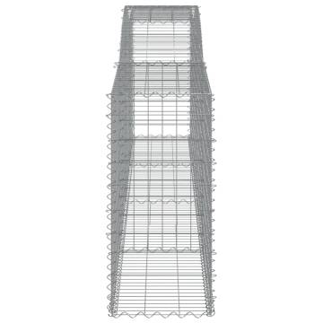 Arched Gabion Basket 400x50x100/120 cm - Galvanised Iron