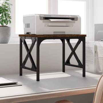 Printer Stand Brown Oak | Stylish & Functional Design