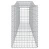 Arched Gabion Baskets 2 pcs 400x50x80/100 cm - Galvanised Iron