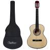 Classical Guitar for Beginner with Bag 4/4 39" Colour light brown Size 4/4 39" 