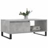 Elegant Concrete Grey Coffee Table - Engineered Wood 90x50x36.5 cm