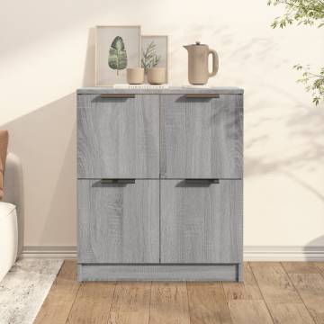 Elegant Grey Sonoma Sideboard - Modern 60x30x70 cm