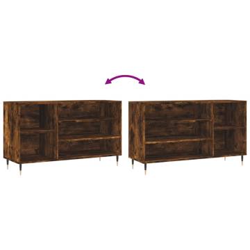 Shoe Cabinet Smoked Oak 102x36x60 cm - Modern Storage Solution