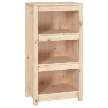 Book Cabinet 50x35x97 cm - Solid Wood Pine Storage Solution