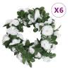 Artificial Flower Garlands 6 pcs Spring White 250 cm Colour white and green 