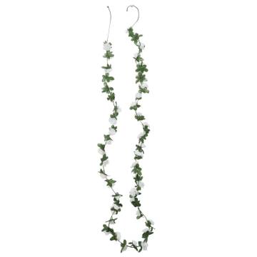 Artificial Flower Garlands - 6 pcs Spring White 250 cm