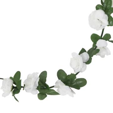 Artificial Flower Garlands - 6 pcs Spring White 250 cm