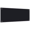 Kitchen Backsplash Black 100x40 cm Tempered Glass Colour black Size 100 x 40 cm Quantity in Package 1 