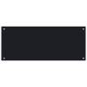 Black Tempered Glass Kitchen Backsplash | 100x40 cm