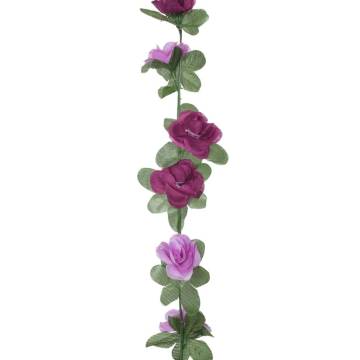 Artificial Flower Garlands - 6 pcs Spring Light Purple - 250 cm