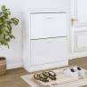 Shoe Cabinet High Gloss White 63x24x81 cm Engineered Wood Colour high gloss white Quantity in Package 1 Height 81 cm Width 63 cm 