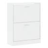 Shoe Cabinet High Gloss White - Stylish Storage Solution