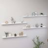 Wall Shelves 4 pcs High Gloss White 100x9x3 cm Colour high gloss white Size 100 x 9 x 3 cm Quantity in Package 4 Number of Pieces 1 