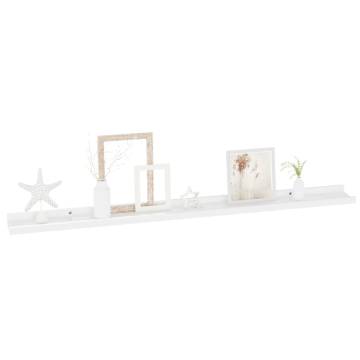 High Gloss White Wall Shelves - Set of 4 | HipoMarket