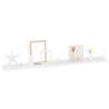 High Gloss White Wall Shelves - Set of 4 | HipoMarket