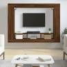 TV Cabinet Brown Oak 152x22x113 cm Engineered Wood Colour brown oak Quantity in Package 1 