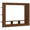 Stylish Brown Oak TV Cabinet - 152x22x113 cm | Hipomarket