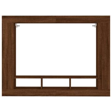 Stylish Brown Oak TV Cabinet - 152x22x113 cm | Hipomarket