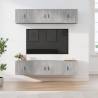 6 Piece TV Cabinet Set Concrete Grey Engineered Wood Colour concrete grey Quantity in Package 6 