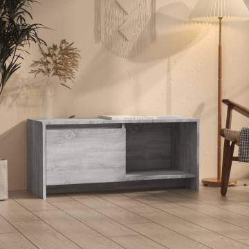 Stylish Grey Sonoma TV Cabinet - Durable Engineered Wood