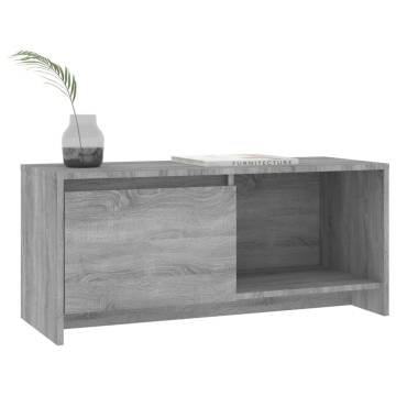 Stylish Grey Sonoma TV Cabinet - Durable Engineered Wood