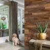 WallArt Wood Look Planks - Barnwood Oak Umber Brown | HipoMarket