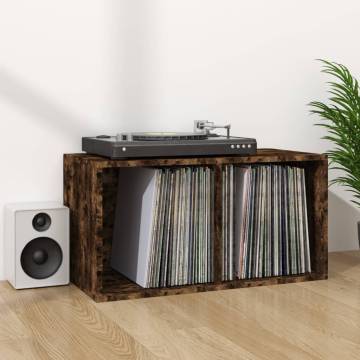 Vinyl Storage Box Smoked Oak 71x34x36 cm | HipoMarket