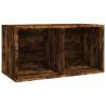 Vinyl Storage Box Smoked Oak 71x34x36 cm | HipoMarket