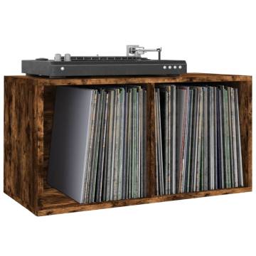 Vinyl Storage Box Smoked Oak 71x34x36 cm | HipoMarket