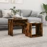 Nesting Coffee Tables 2 pcs Smoked Oak Engineered Wood Colour smoked oak Quantity in Package 1 