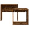 Nesting Coffee Tables 2 pcs - Smoked Oak Engineered Wood