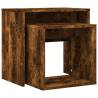 Nesting Coffee Tables 2 pcs - Smoked Oak Engineered Wood