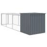 Chicken Cage with Run Anthracite - Durable Galvanised Steel