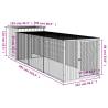 Chicken Cage with Run Anthracite - Durable Galvanised Steel